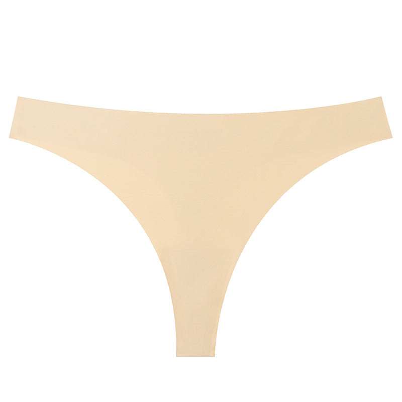Shelliy Minimalist Ice-Silk T-Back Thong