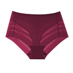 Shelliy Minimalist Lace-Trim Ice-Silk Brief