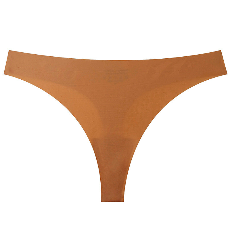 Shelliy Minimalist Ice-Silk T-Back Thong