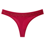 Shelliy Low-Rise Cotton T-Back Thong featuring premium soft fabric and comfortable stretch waistband — Elegant everyday essential (View 2)