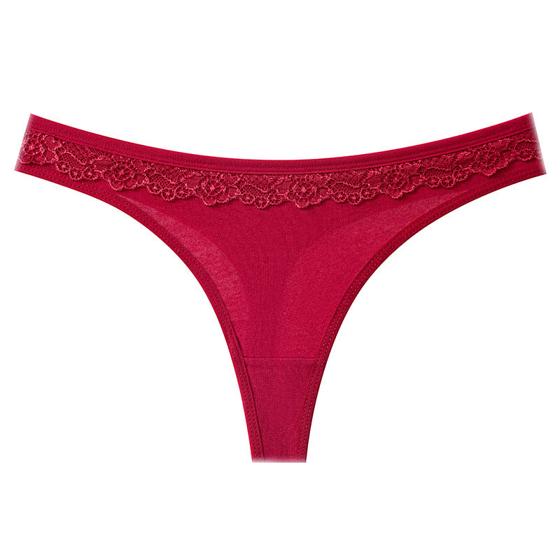 Shelliy Low-Rise Cotton T-Back Thong featuring premium soft fabric and comfortable stretch waistband — Elegant everyday essential (View 2)