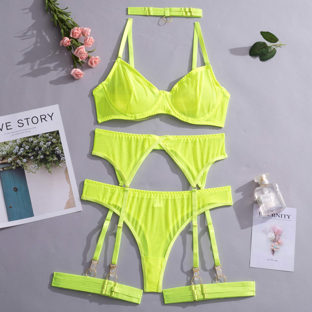 Lemon Minimalist Wired Mesh 4-Piece Set — Shelliy Official