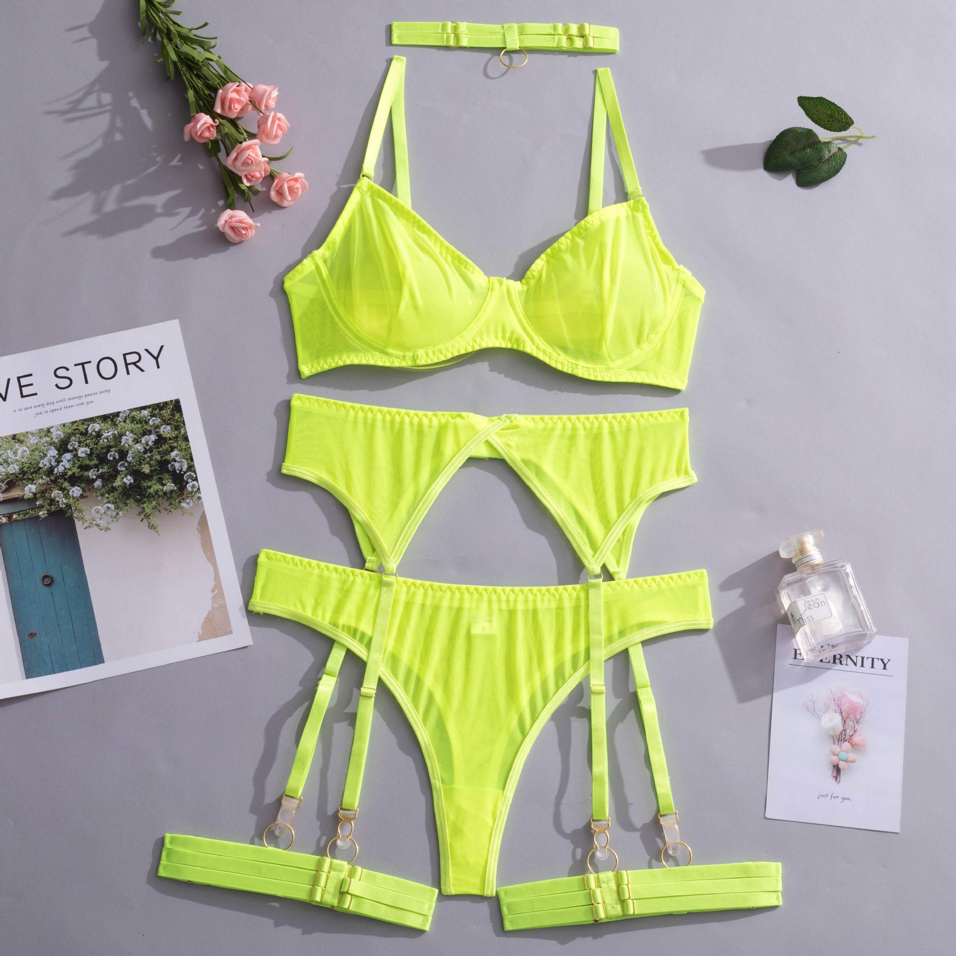 Lemon Minimalist Wired Mesh 4-Piece Set — Shelliy Official