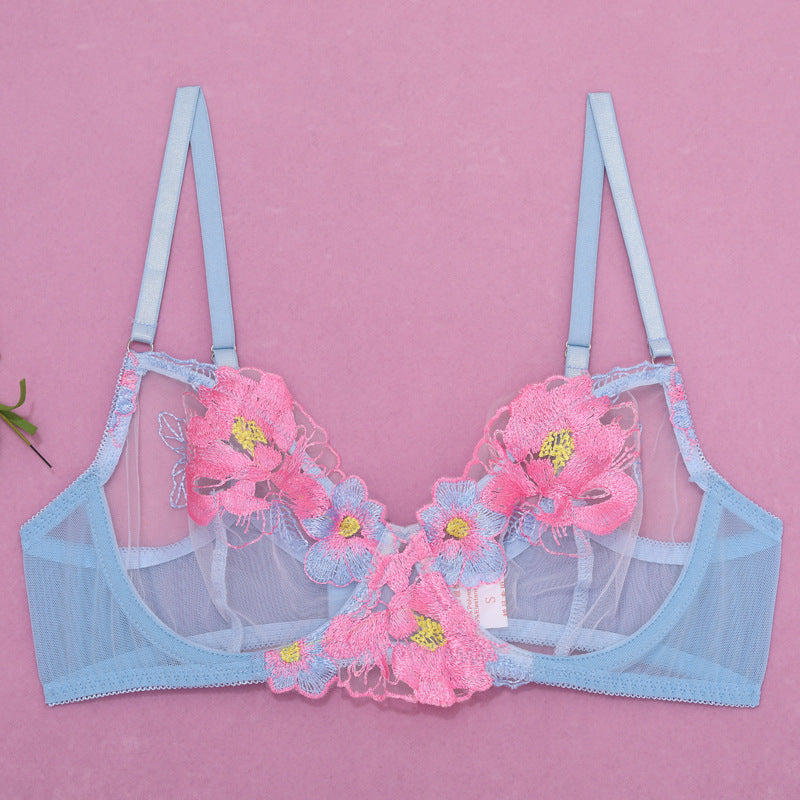 Shelliy Romantic Embroidered Garter 4-Piece Set