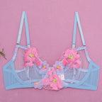 Shelliy Romantic Embroidered Garter 4-Piece Set