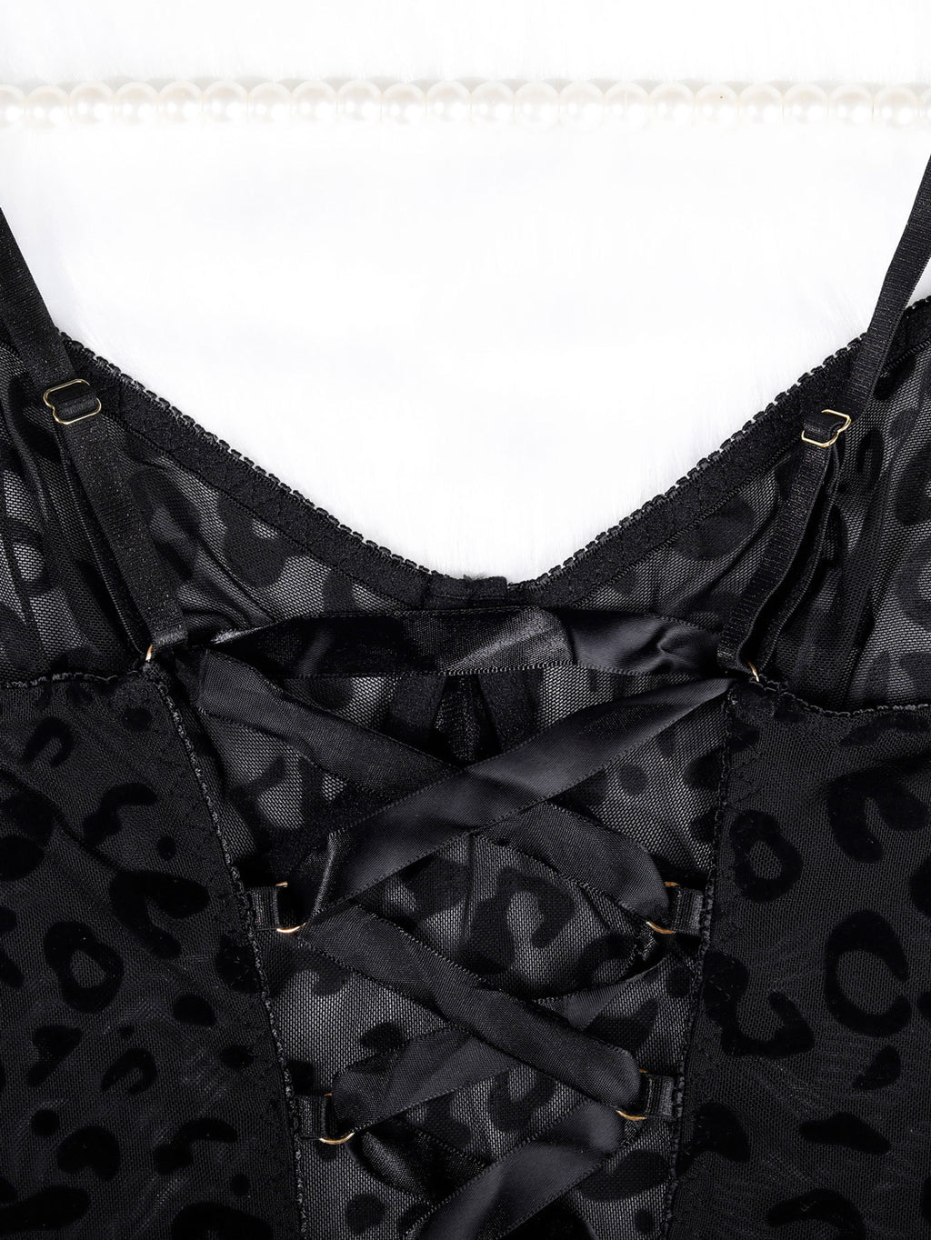 Shelliy Midnight Luxe Sheer Mesh Bodysuit