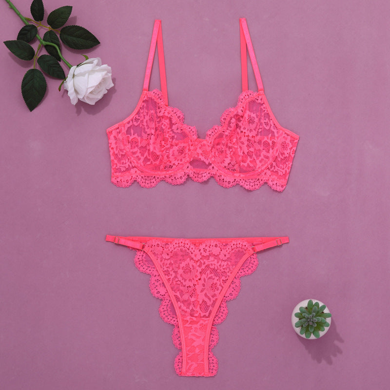 Shelliy French Wired Lace 2-Piece Set