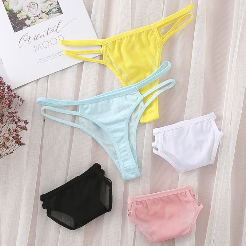 Shelliy Minimalist Sheer Mesh Bikini Brief — View 1