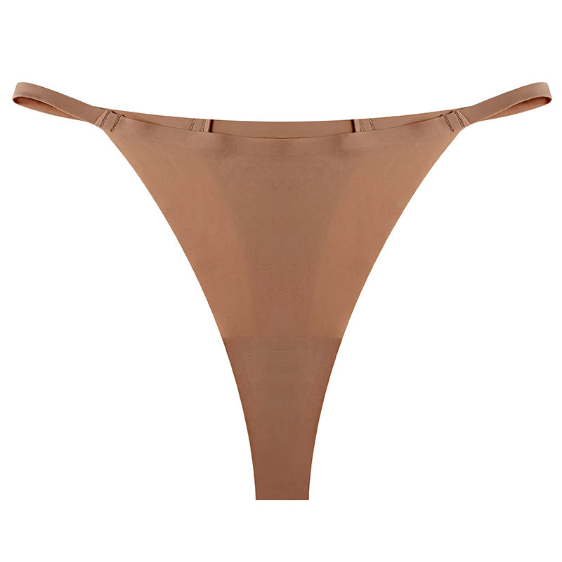 Shelliy Seamless Ice-Silk Thong