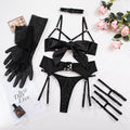 Black Shelliy Dark Romance Cutout Bondage Glove Set — Shelliy Official