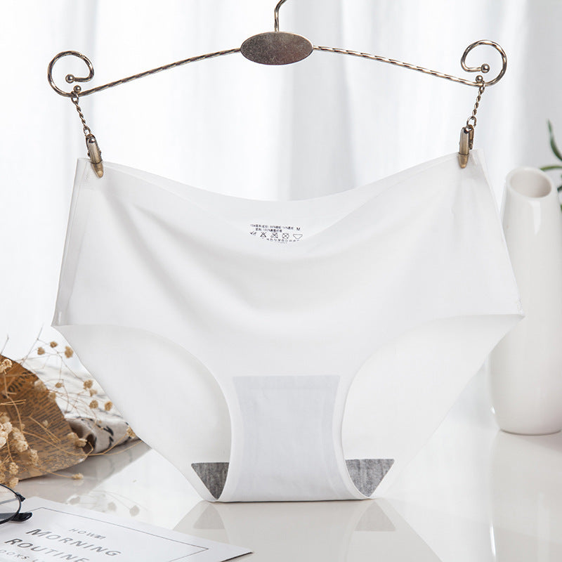 White Shelliy Hip-Lift No-Show Brief Front on hanger, morning-routine styling — No-Show