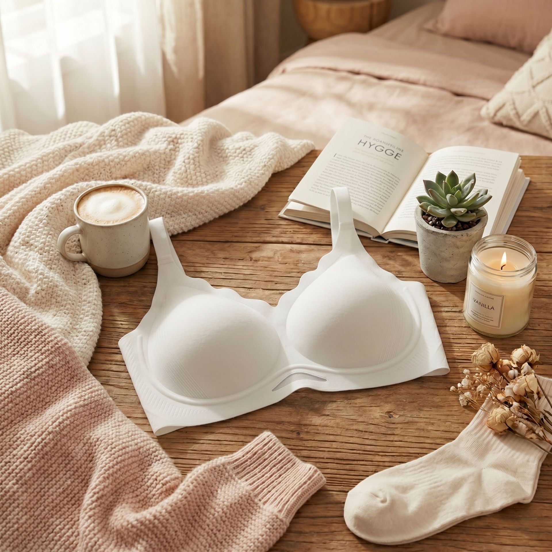 Shelliy Airy Mesh Seamless Bra