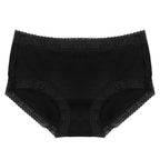 Shelliy Minimalist Cotton Lace-Trim Brief