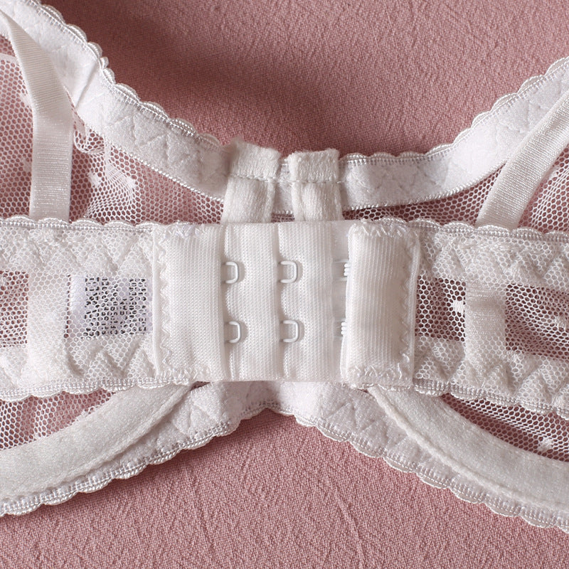 Shelliy Ethereal Ruffle Underwired Sheer Bridal Set