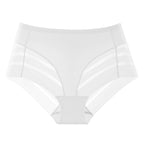 Shelliy Minimalist Lace-Trim Ice-Silk Brief