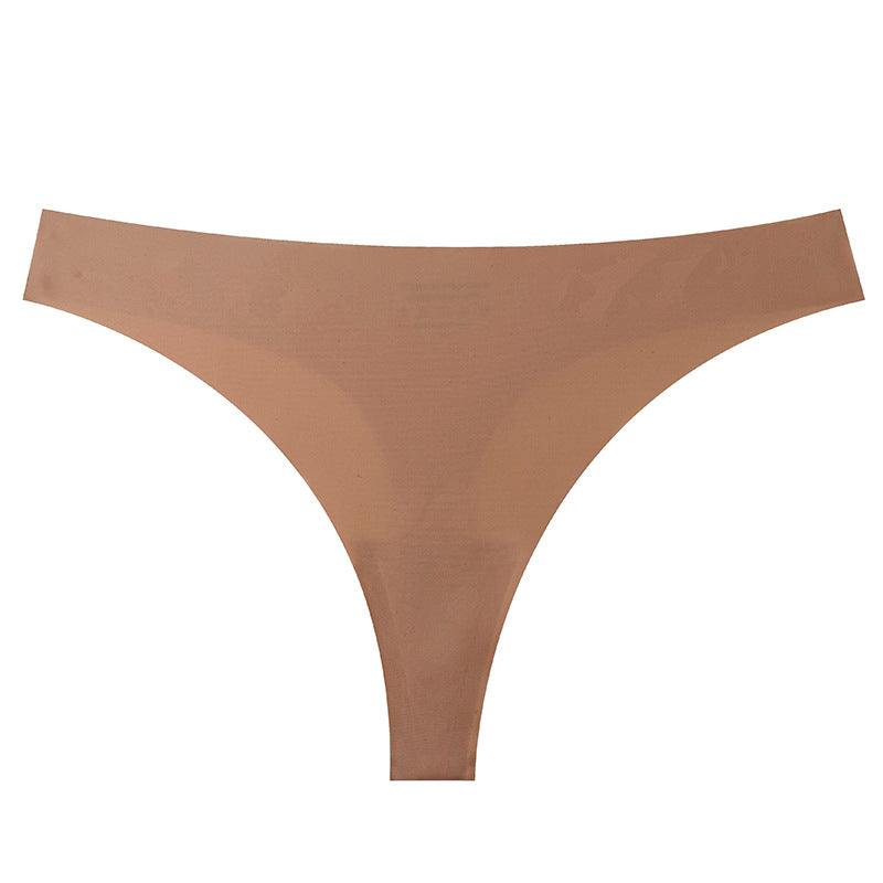 Shelliy Minimalist Ice-Silk T-Back Thong