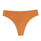 Caramel Shelliy Ice-Silk No-Show Brief — Breathable Second-Skin