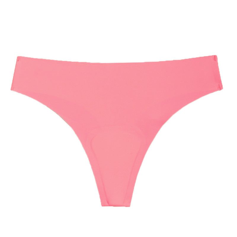 Ice-Silk No-Show Brief Rose Color — Shelliy Second-Skin Fit