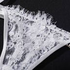Shelliy French Sheer Lash-Lace 4-Piece Set