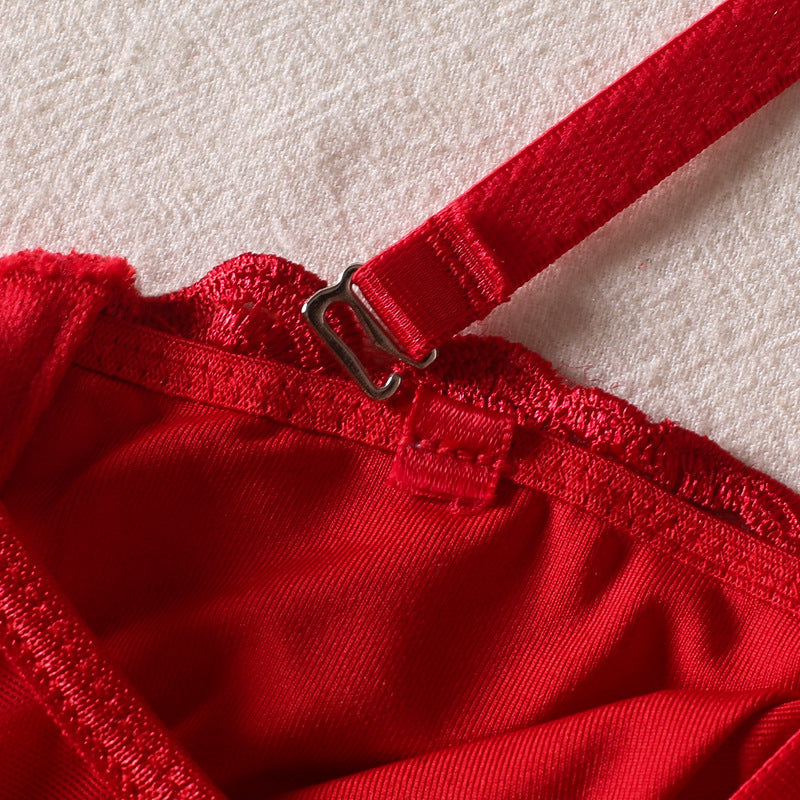 Shelliy French Boned Rose Bra