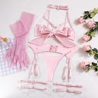 Pink Shelliy Dark Romance Cutout Bondage Glove Set — Shelliy Official