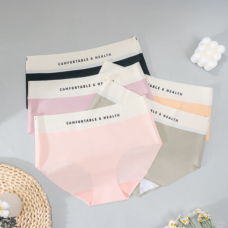 Shelliy Minimalist Color-Block High-Waist Brief featuring premium soft fabric and comfortable stretch waistband — Elegant everyday essential (View 4)