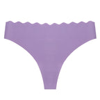 Lavender Shelliy Seamless Scalloped Low-Rise Brief — Shelliy Official
