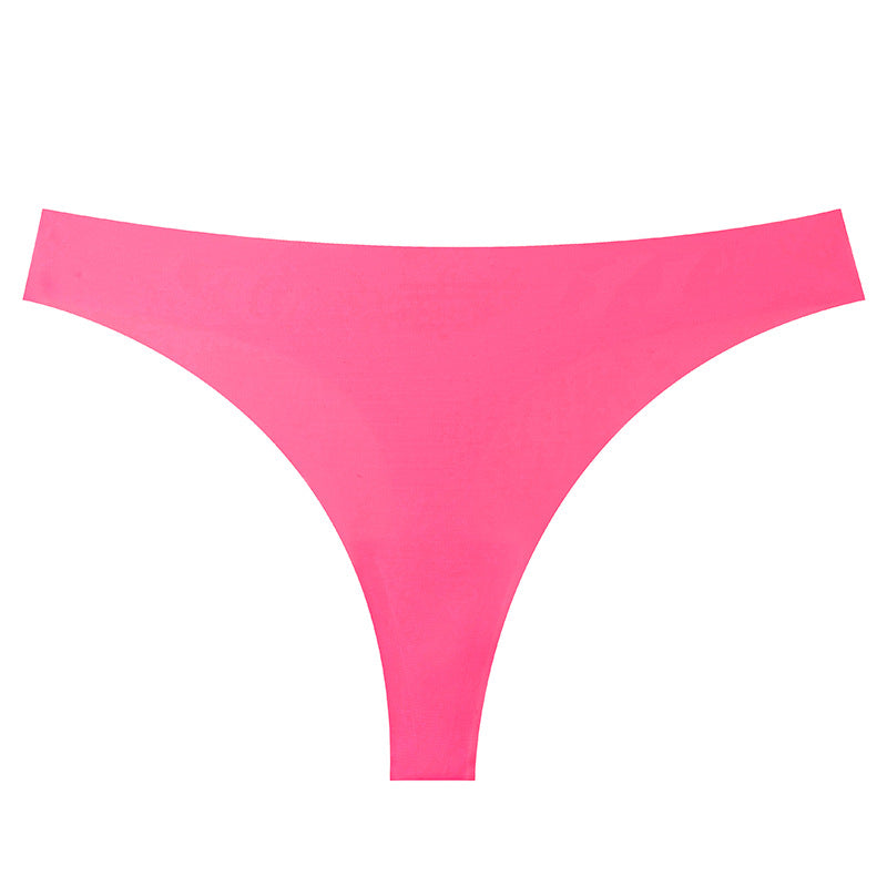 Shelliy Minimalist Ice-Silk T-Back Thong