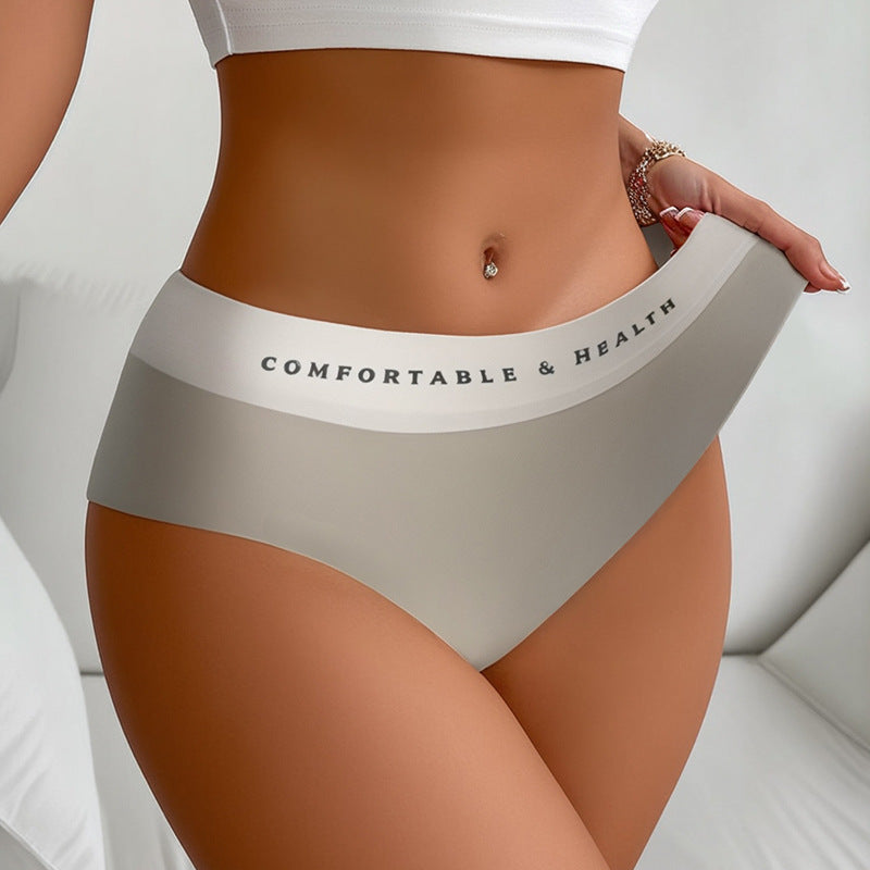 Shelliy Minimalist Color-Block High-Waist Brief featuring premium soft fabric and comfortable stretch waistband — Elegant everyday essential (View 2)