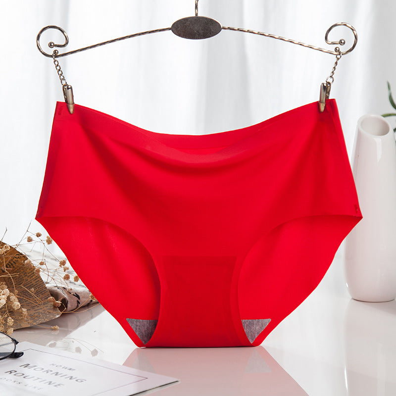 Red Shelliy Hip-Lift No-Show Brief Front on hanger — No-Show