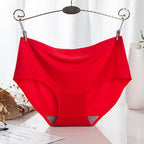 Red Shelliy Hip-Lift No-Show Brief Front on hanger — No-Show