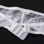 Shelliy French Sheer Lash-Lace 4-Piece Set