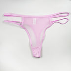 Pink Shelliy Sheer Mesh Bikini Brief — Denver Minimalist Lingerie