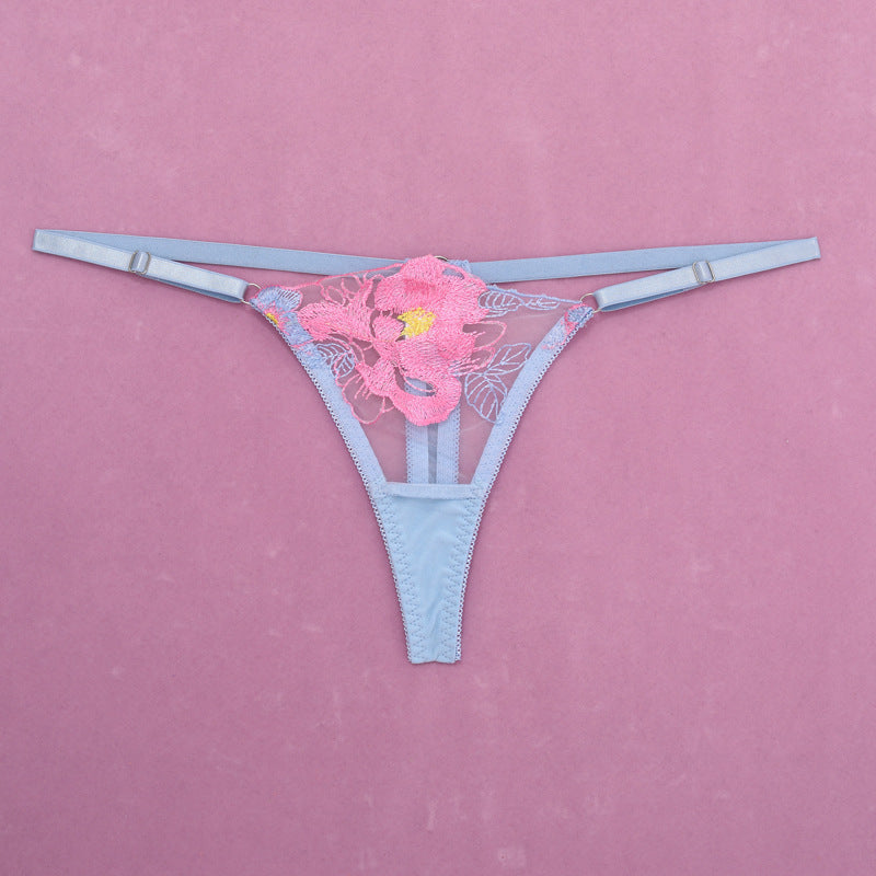 Shelliy Romantic Embroidered Garter 4-Piece Set