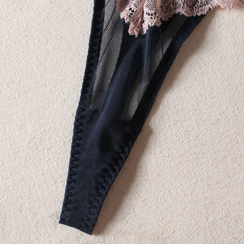 Shelliy Coquette Lace Sheer Balconette 2-Piece Lingerie Set