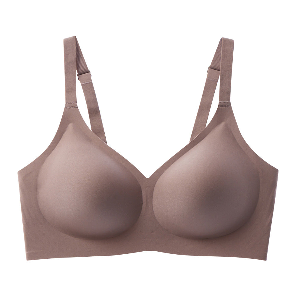 Gray Shelliy Seamless Gel Wireless T-Shirt Bra — Shelliy Official