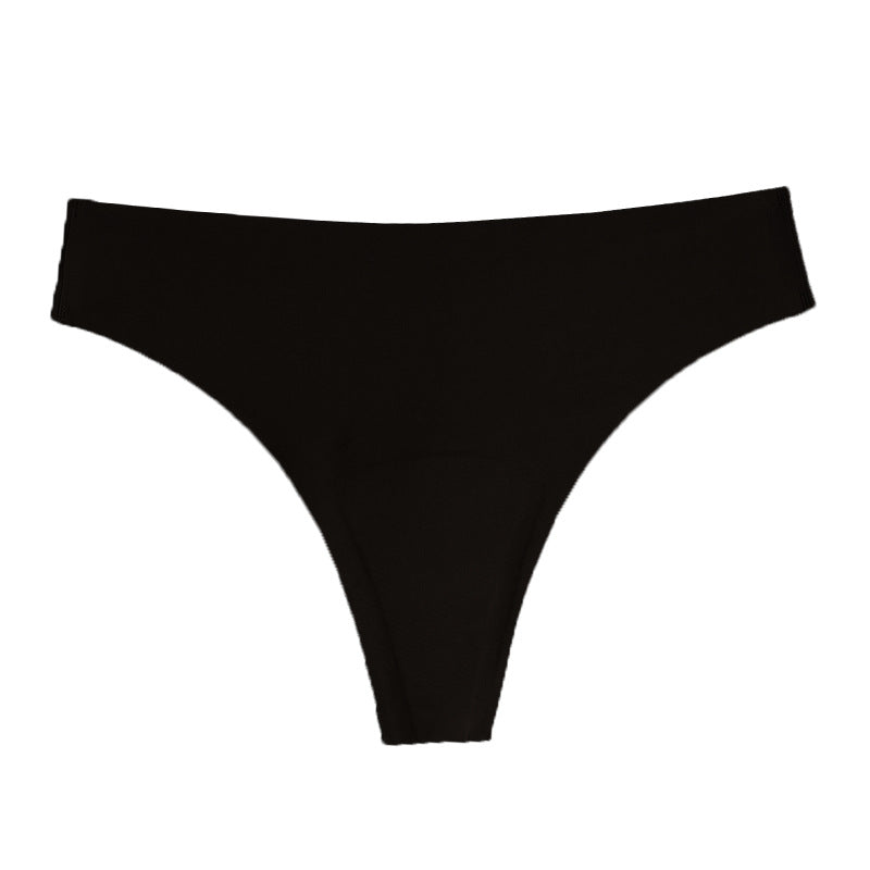 Black Shelliy Ice-Silk No-Show Brief — Breathable Second-Skin