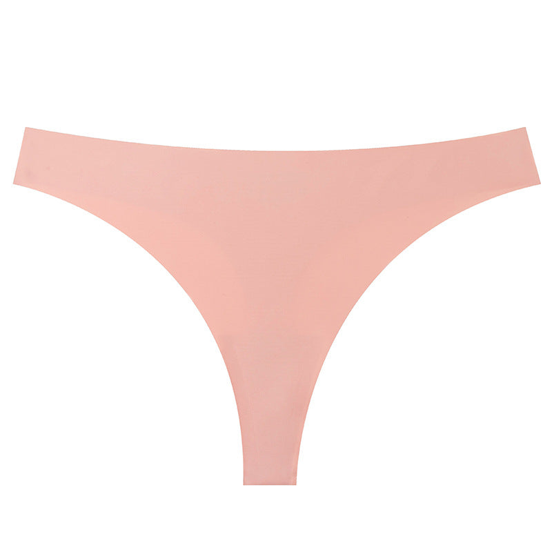 Shelliy Minimalist Ice-Silk T-Back Thong