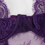 Shelliy Dark Romance Sheer Lash-Lace Underwired Bodysuit