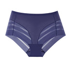 Shelliy Minimalist Lace-Trim Ice-Silk Brief
