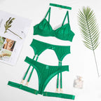 Green Minimalist Wired Mesh 4-Piece Set — Shelliy Official