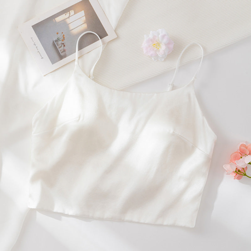 White Shelliy Bra Front — Wire-Free