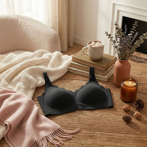 Shelliy Airy Mesh Seamless Bra