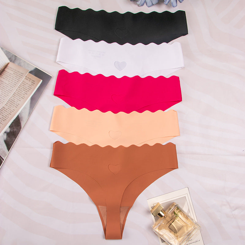 Shelliy Seamless Scalloped Low-Rise Brief Side — Shelliy Official