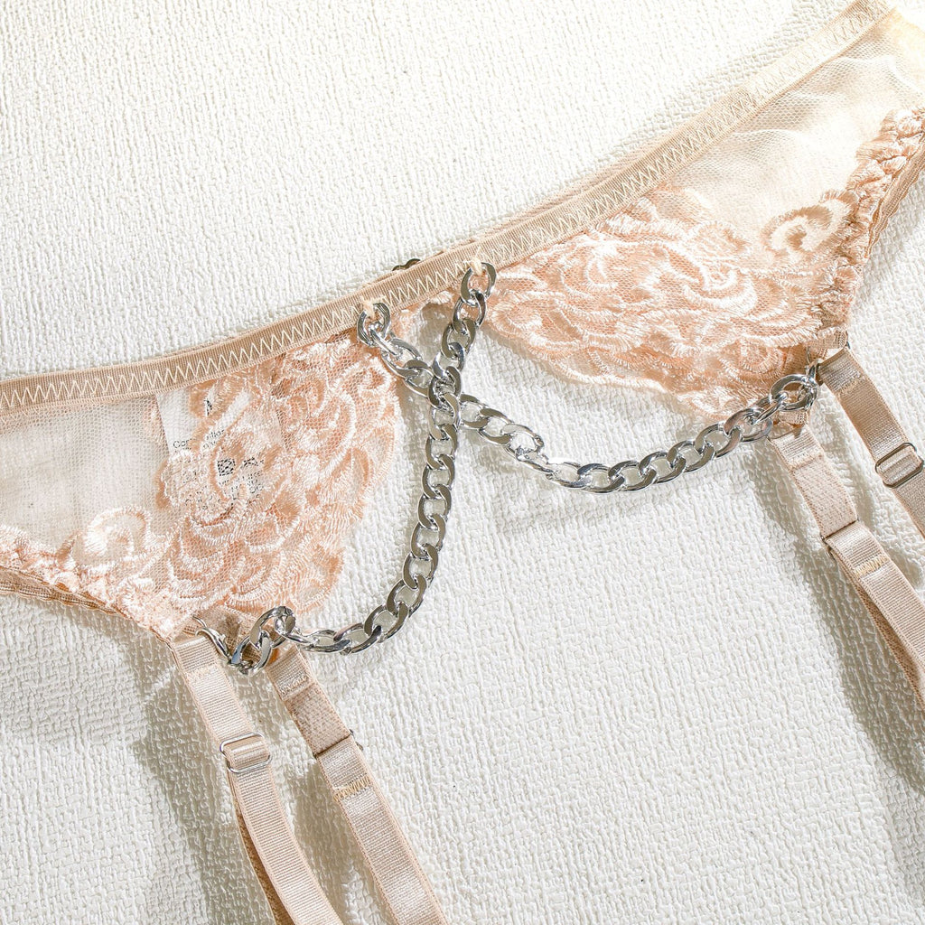 Shelliy Midnight Luxe Chained Garter Set
