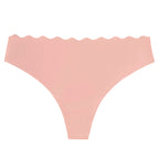 Coral Shelliy Seamless Scalloped Low-Rise Brief — Shelliy Official