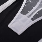 Shelliy Midnight Luxe Embroidered Garter Bodysuit