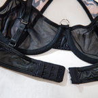 Shelliy Coquette Sheer Chain-Detail 4-Piece Lingerie Set