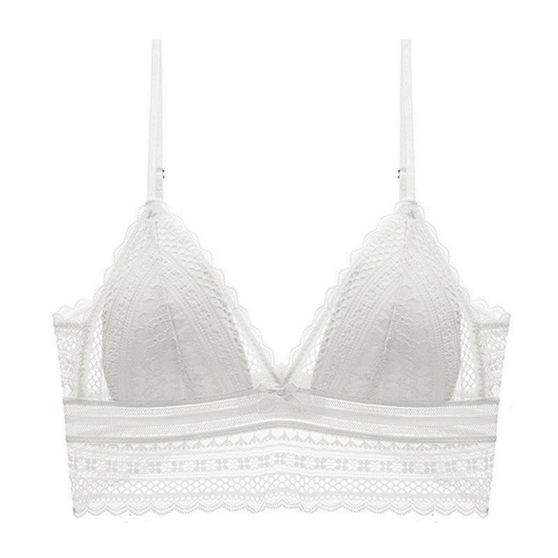 White Shelliy Bra Front — Wire-Free