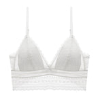 White Shelliy Bra Front — Wire-Free